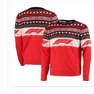 F1 Retro Christmas Fairisle Jumper/Sweater